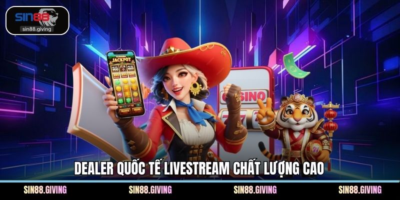 Dealer quốc tế livestream chất lượng cao